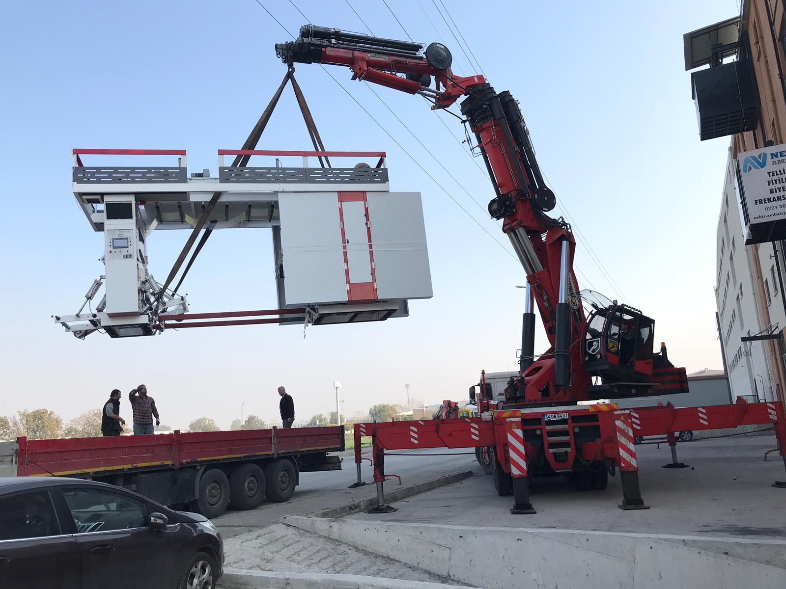 9 Ton Baskı Makinesi Yükleme