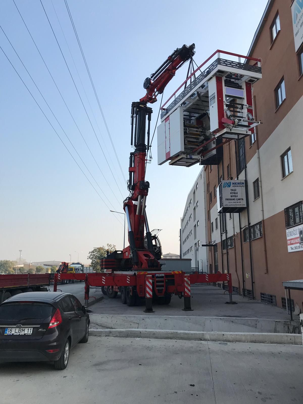 9 Ton Baskı Makinesi Yükleme