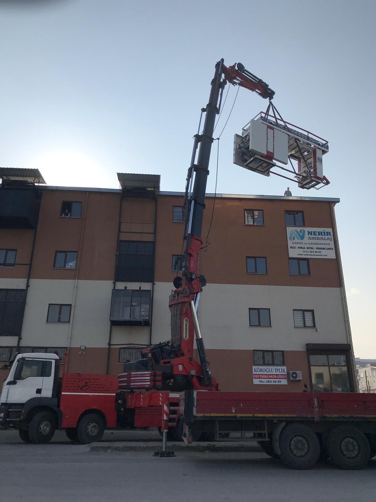 9 Ton Baskı Makinesi Yükleme